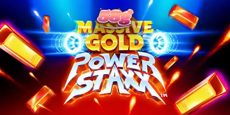 Interface futurista do slot Massive Gold Power Staxx com tema espacial
